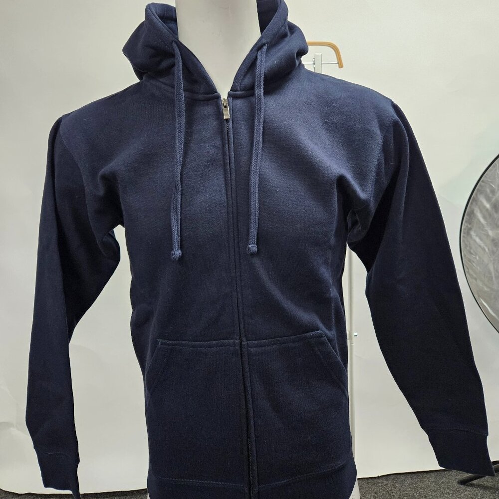 Men's Premium Heavyweight Zip Up Hoodie Sweater Navy